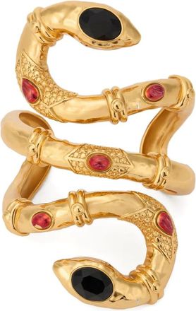 Roberto Cavalli Armband met slangendetail - Goud
