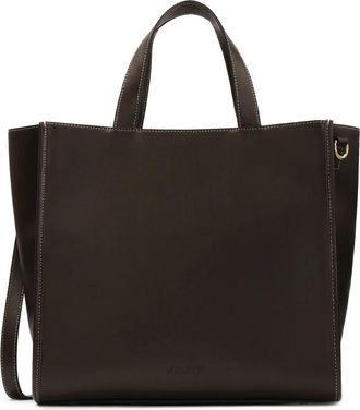Kazar Bruine minimalistische handtas - Dames - Handtassen - Bruin - ONE Size - Leer - Tassen