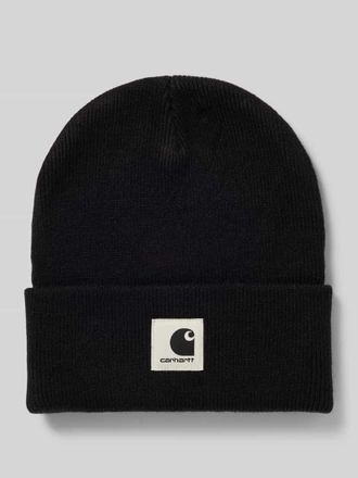 Carhartt Work in Progress Beanie mit Label-Detail Modell Ashley in BLACK, Größe 1