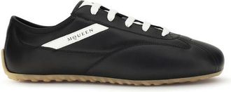 Alexander McQueen Black Calf Leather Bos Taurus Low Top Mens Sneakers