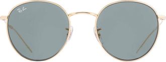 Ray-Ban Round Reverse Dark Green Oval Unisex Sunglasses RBR0103S 001/VR 53