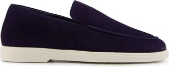 Frescobol Carioca Miguel suede loafers - men - Rubber/Calf Leather/Cork - 44 - Blue