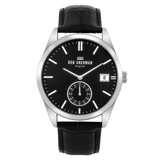 Ben Sherman Mens Watch - Black Leather - One Size