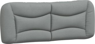 vidaXL Cabecero De Cama Acolchado Tela Gris Claro 120 Cm Vidaxl