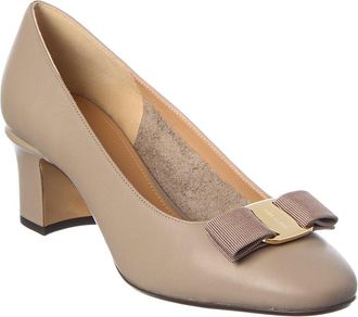 Ferragamo Vara Bow 50 Leather Pump