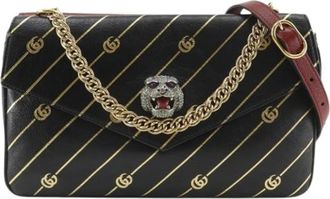 Gucci Pre-owned Cross Body Bags, female, Red, Size: ONE SIZE Pre-owned GG Cat Calf 2way Bag