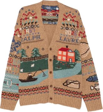 Ralph Lauren Intarsia-knit V-neck Cardigan