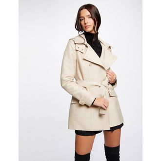 Morgan Trenchcoat met kap, halflang