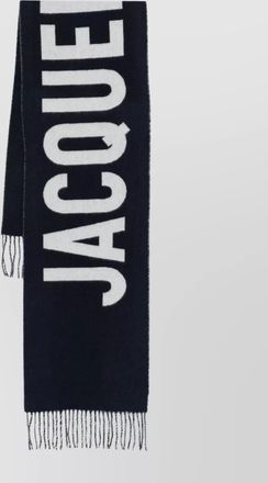 Jacquemus virgin wool logo scarf