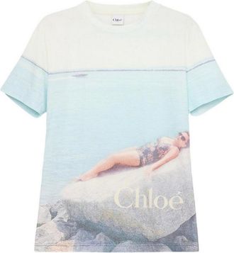 Chlo&eacute; Crew-neck logo t-shirt