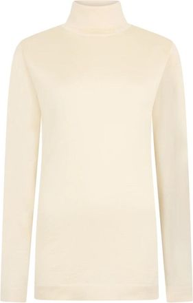 Malo High Collar Sweater - Dames - Cashmere truien - Beige - 2XL - Kasjmier - Truien & Vesten