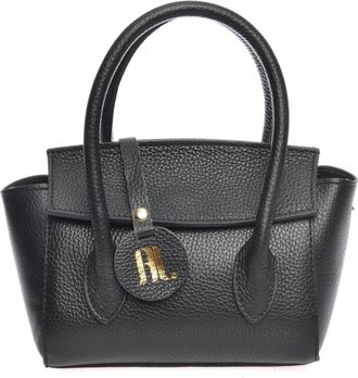 Anna Luchini Zwart Rundleer Tas