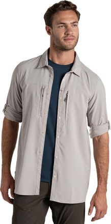 Craghoppers Heren Nosilife Shirt Met Lange Mouwen (Perkament)