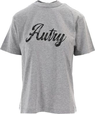 Autry T-shirt con logo Script - Grigio