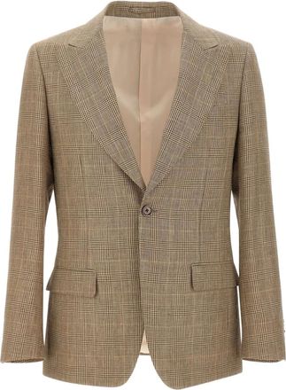 Lardini Blazer con motivo pied-de-poule - Marrone