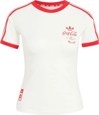 adidas (WMNS) adidas x Coca-Cola 3-Stripes Tee Asia Sizing Core White KY7559