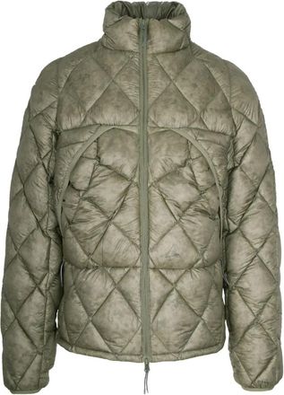 Roa Verborgen capuchon nylon jas - Heren - Winterjassen - Groen - L - Nylon - Jassen