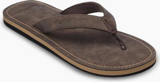 Quiksilver Mens Quiksilver Mens Molokai Nubuck Flip Flops - Brown - Size: 11