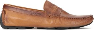 Kazar Bruine mocassins voor heren - Heren - Loafers - Bruin - 43 EU - Leer - Schoenen