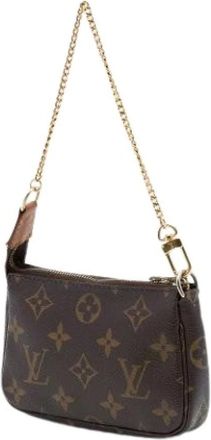 Louis Vuitton Pre-owned Mini Pochette Accessoires - Dames - Pre-owned - Bruin - Maat: ONE Size