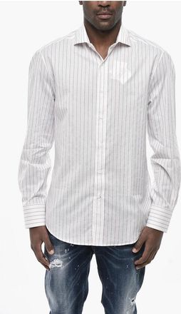 Brunello Cucinelli Hairline Cotton Shirt with French Collar size 3xl