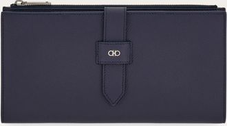 Ferragamo Men Gancini document holder Blue