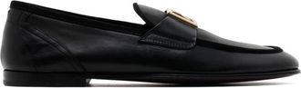 Dolce & Gabbana Zwarte Ariosto Pantoffels met Gewatteerd Satijn - Heren - Loafers - Zwart - 40 1/2 EU - Satijn - Schoenen