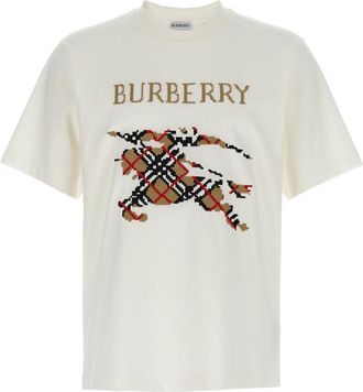 Burberry Chalk White Crew Neck T-Shirt