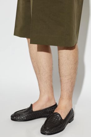 Bottega Veneta Silenzio Loafers Shoes, Mens, Brown