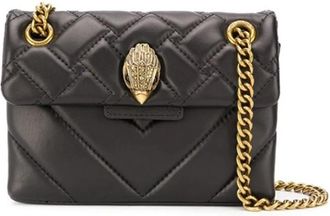 Kurt Geiger Kensington Mini - Dames - Schoudertassen - Zwart - ONE Size - Leer - Tassen
