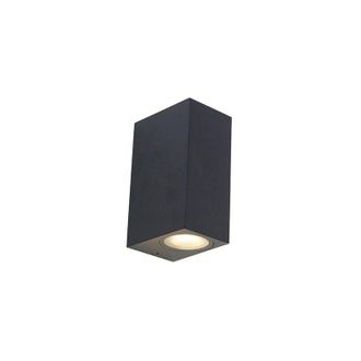 QAZQA Set of 3 Smart Wall Lamps Black 2-Light IP44 - Baleno