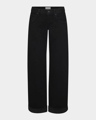 Frame Denim The Cuffed Low Bow Jeans