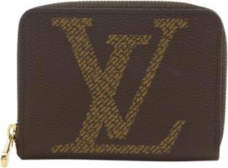 Louis Vuitton Pre-owned Zippy Coin Purse Monogram Giant Wallet - Dames - Vintage Accessoires - Bruin - ONE Size - Vintage