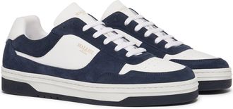 Mallet Footwear Mens Bennet Trainers in White Leather - Size UK 6