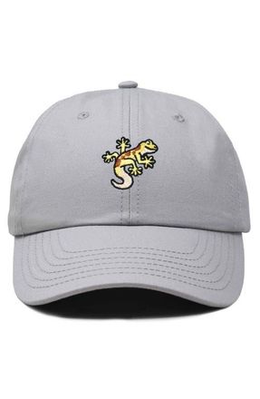Dalix Gecko Embroidered Casual Cap in Gray at Nordstrom