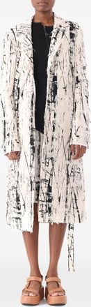 Jason Wu Cappotto Calligraphy jacquard - Bianco