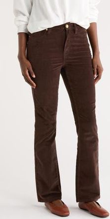 DKNY Cord High Waist Bootcut Jeans in Espresso at Nordstrom Rack, Size 24