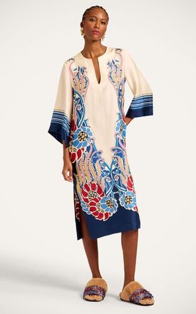 La DoubleJ The Kaftan Plac&eacute;e in Lemuria Plac&eacute;e Blue at Nordstrom, Size X-Large