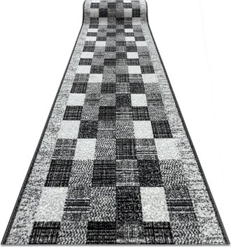 RugsX Rugsx - Alfombra De Pasillo Bcf Rafia Gris 100 Cm Grey 100x1000 Cm