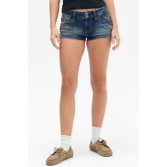 BDG Piper Low Rise Denim Shorts in Dark Vintage at Nordstrom, Size Medium