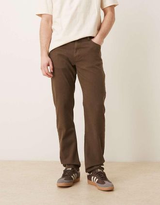 Mango Patrick - Jeans affusolati marroni-Marrone