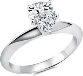 Crislu Cubic Zirconia Ring in Pure Platinum/Clear Stone at Nordstrom, Size 8