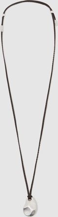 Reiss Silver Small Cord Pendant Necklace