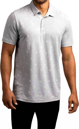 Travis Mathew In Flight Polo Shirt In Heather Grey