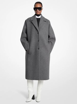 Michael Kors Wool Melton Cocoon Coat