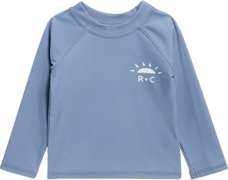 Rylee + Cru Marine UPF 50+ Raglan Sleeve Rashguard at Nordstrom, Size 18-24M