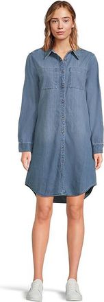 L.L.Bean Heritage Washed Denim Shirt Dress Womens Dress Medium Blue : XL, Cotton