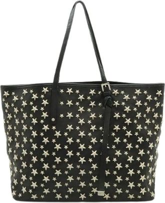 Jimmy Choo London Pre-owned Tote Bags, female, Black, Size: ONE SIZE Pre-owned Leather Tote Bag