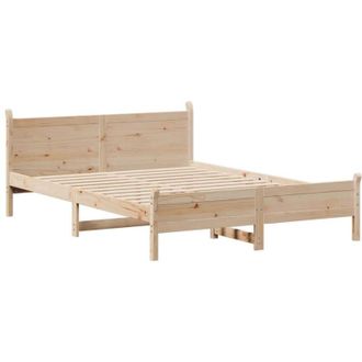 vidaXL Bed Frame without Mattress 140x200 cm Solid Wood Pine Vidaxl