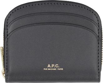 A.P.C. Cartera Mini Compacta Demi-Lune - Accessories - Mujer - Negro - ONE SIZE